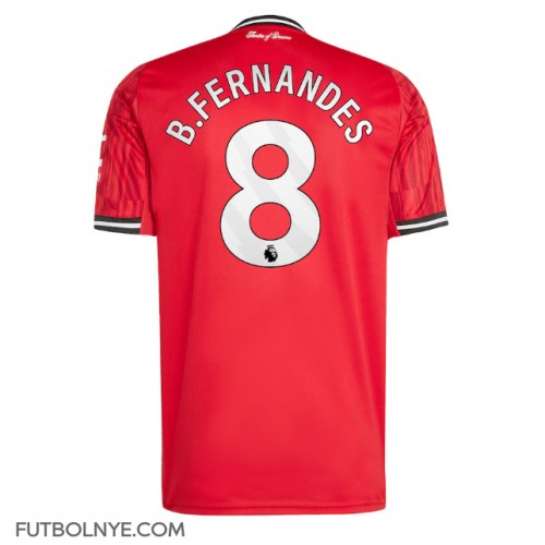 Camiseta Manchester United Bruno Fernandes #8 Primera Equipación 2025-26 manga corta